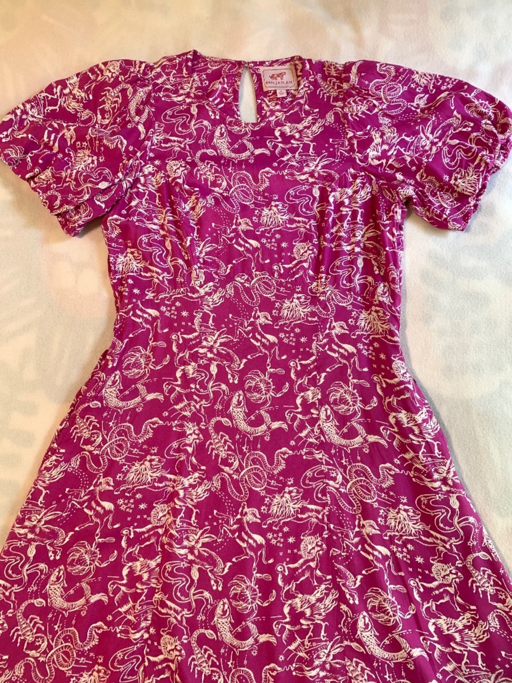Banjanan Purple Animal Print Dress